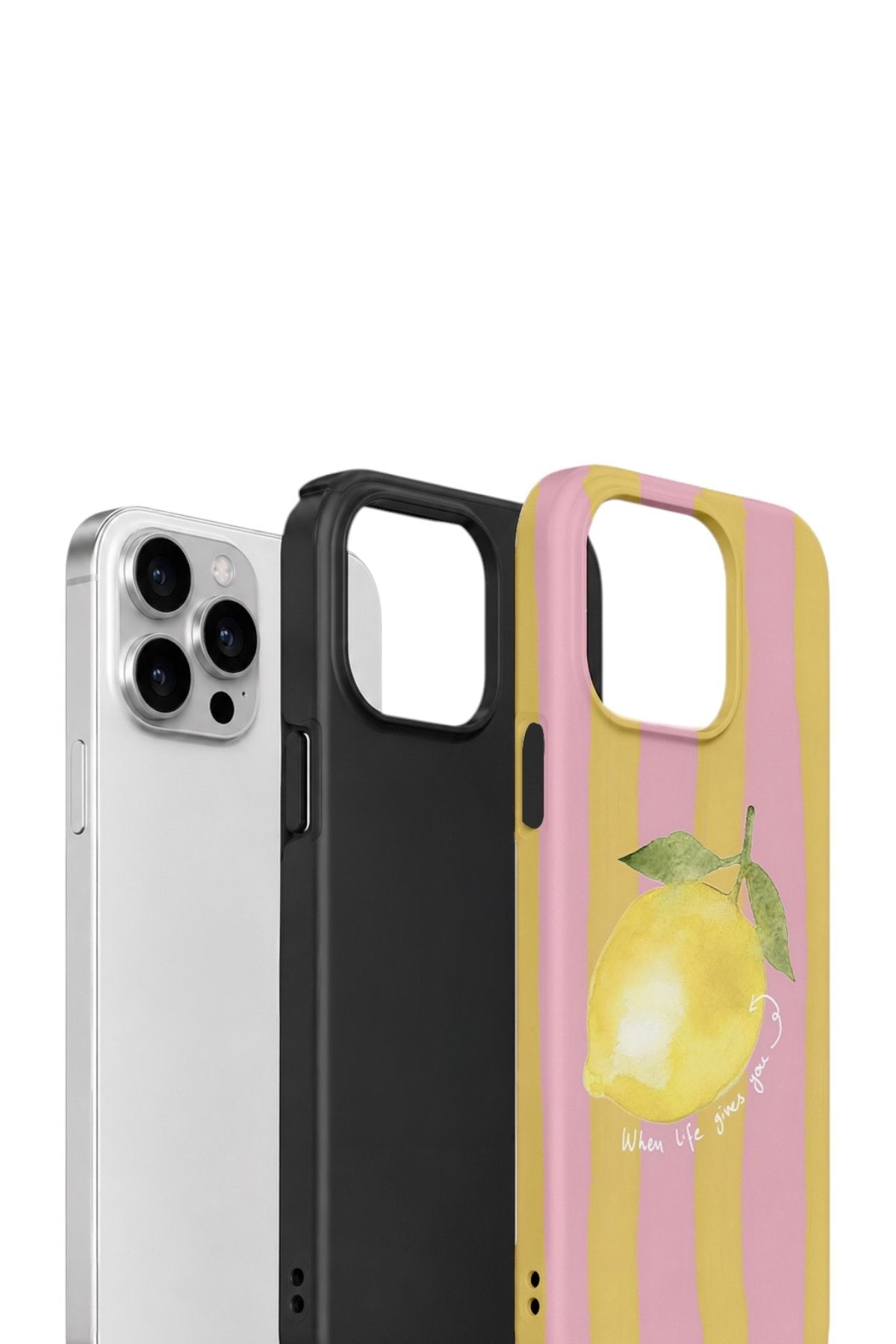iPhone 13 Pro Max Vorian Çift Katmanlı Kılıf Pink Lemon Muse
