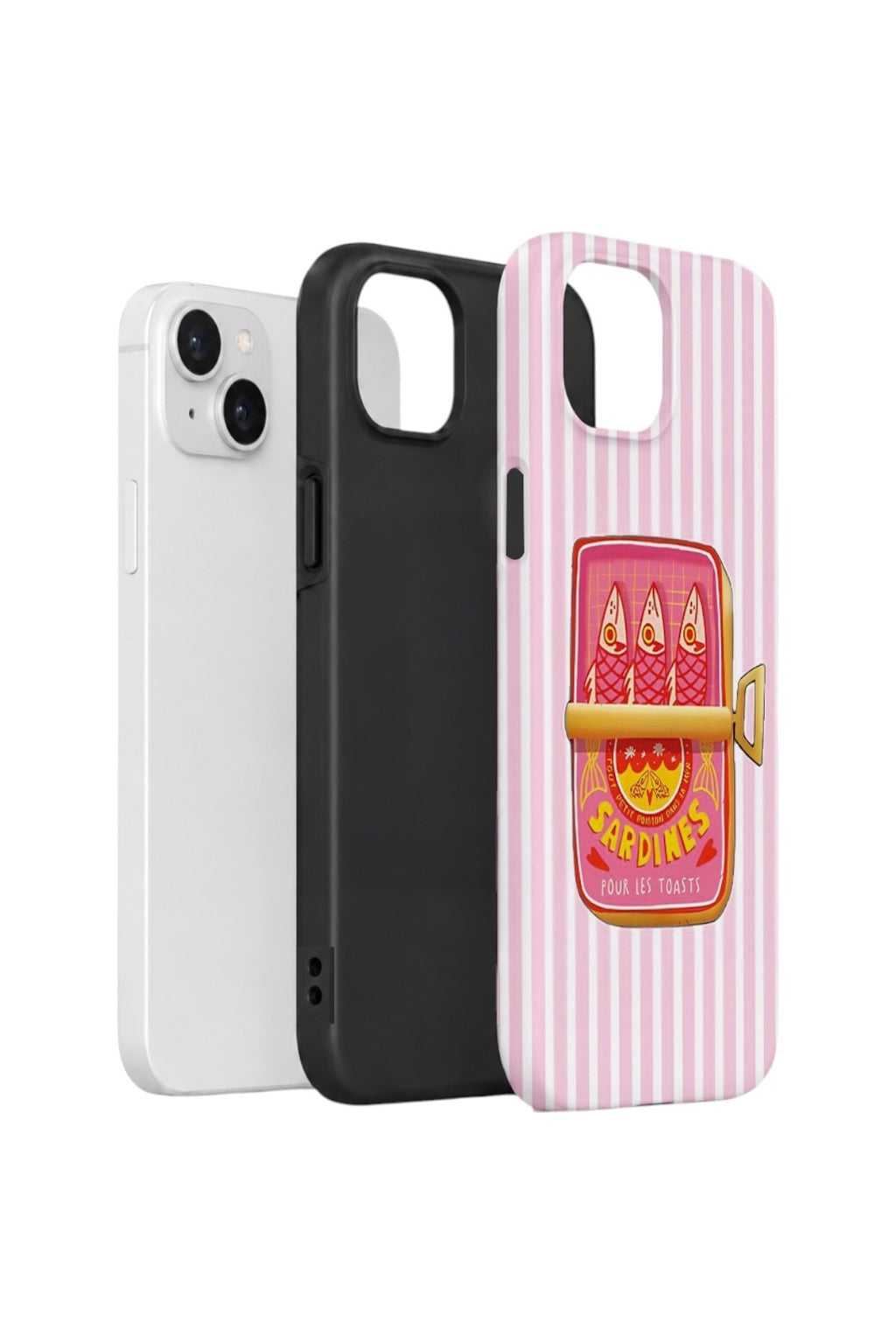 iPhone 15 Plus Vorian Çift Katmanlı Kılıf Sardine Club Pink