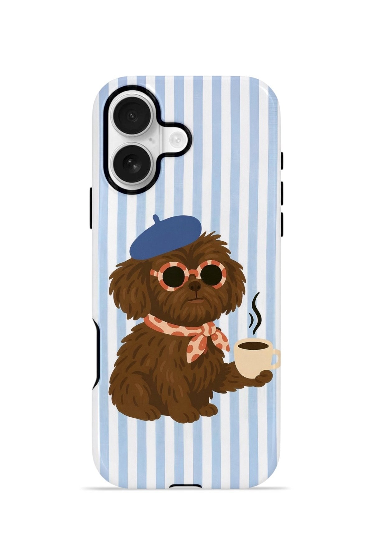 iPhone 16 Plus Vorian Çift Katmanlı Kılıf Cafe Dog Riviera