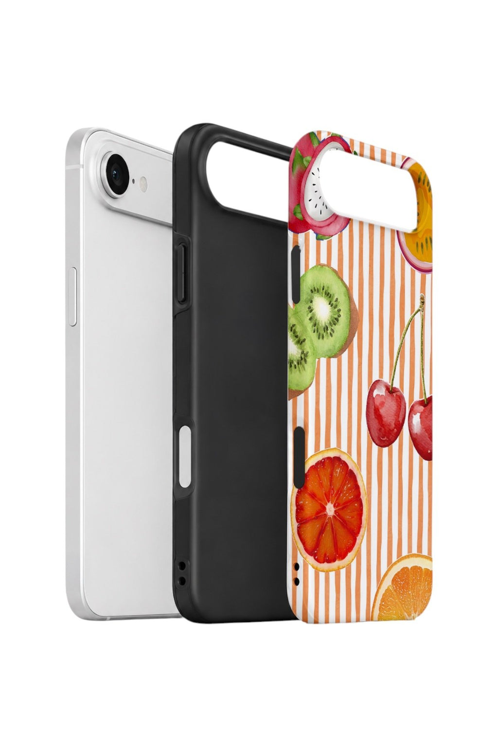 iPhone 17 Air Vorian Çift Katmanlı Kılıf Tutti Frutti Stripe