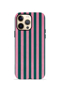 iPhone 12 Pro Max Vorian Çift Katmanlı Kılıf Pink Navy Cabana