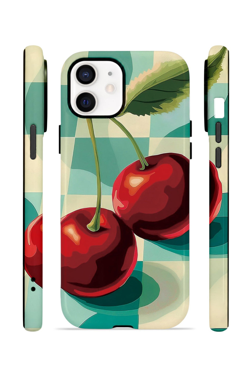 iPhone 11 Vorian Çift Katmanlı Kılıf Retro Cherry Pop