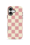 iPhone 17 Vorian Çift Katmanlı Kılıf Blush Checker