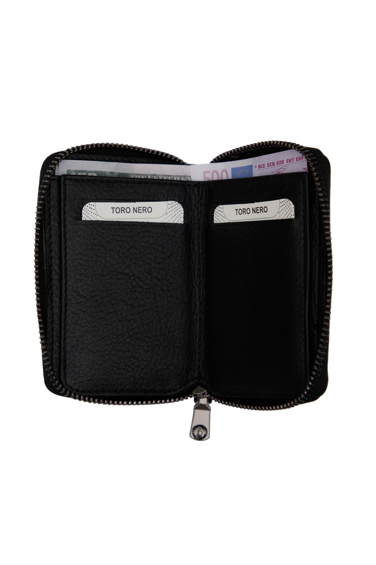 Hakiki Deri Fermuarlı Unisex Cüzdan Kartlık