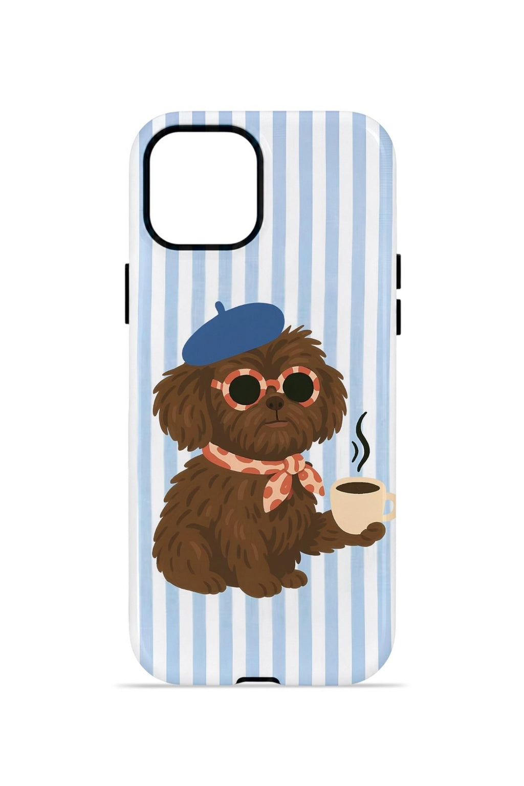 iPhone 14 Plus Vorian Çift Katmanlı Kılıf Cafe Dog Riviera