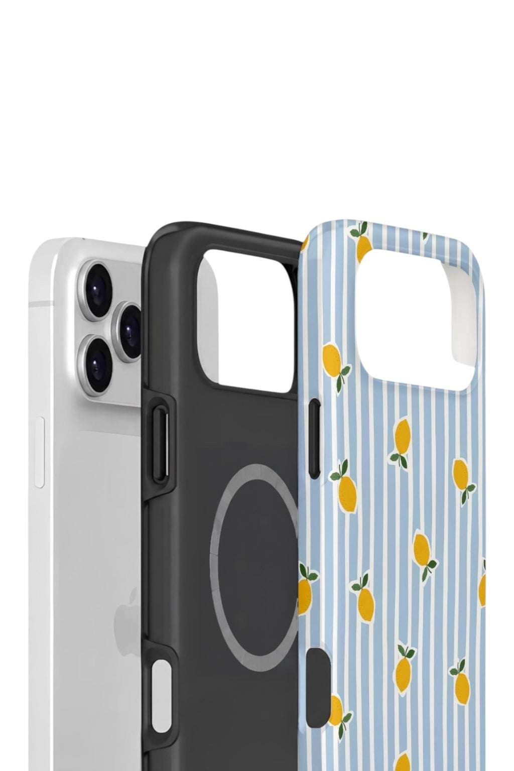 iPhone 17 Pro Max Vorian Çift Katmanlı MagSafe Kılıf Tiny Lemon Rain