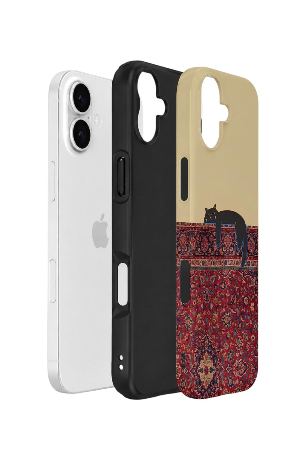 iPhone 16 Plus Vorian Çift Katmanlı Kılıf Persian Cat Lounge