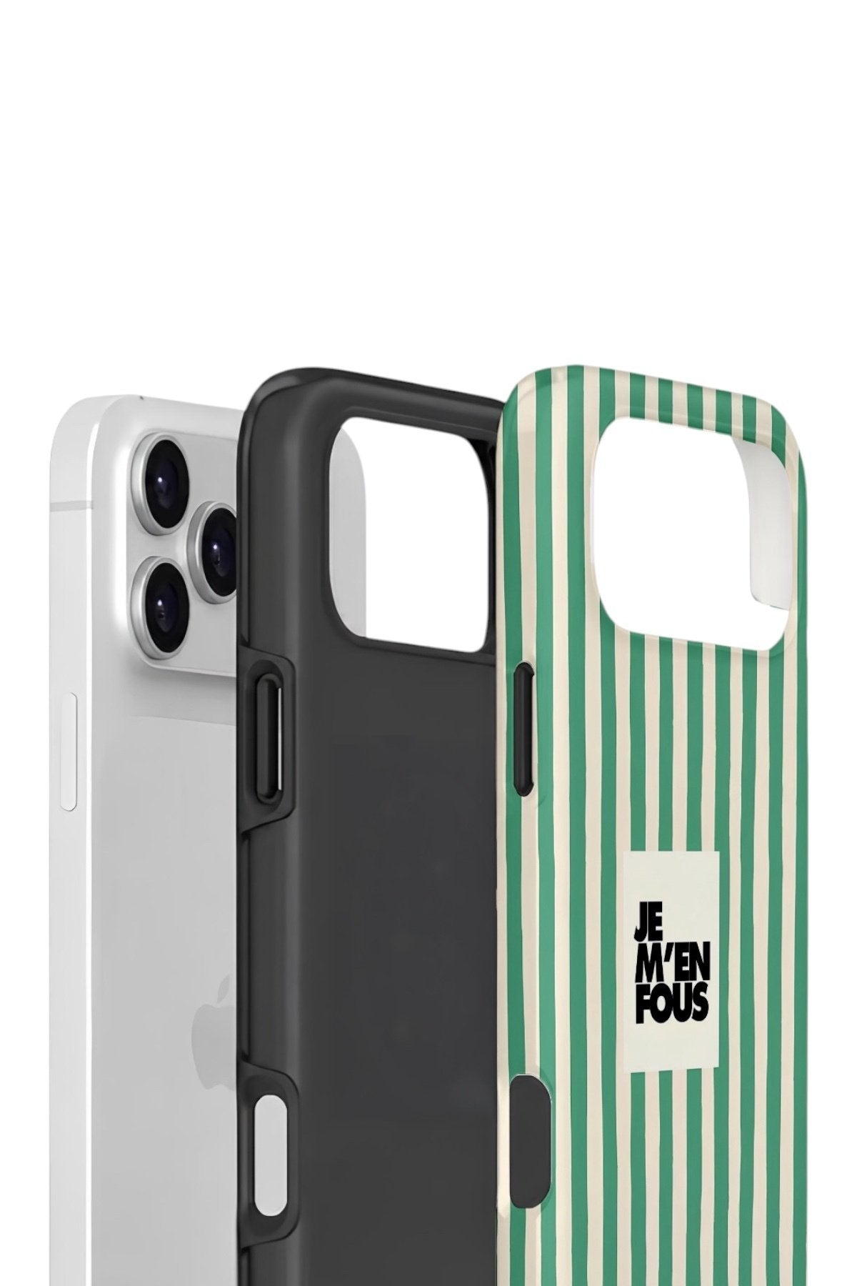 iPhone 17 Pro Vorian Çift Katmanlı Kılıf Je M En Fous Green