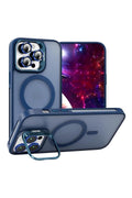 iPhone 16 Pro 6.3'' Cyrenn MagSafe Kılıf + Lens Koruyucu Gece Mavisi