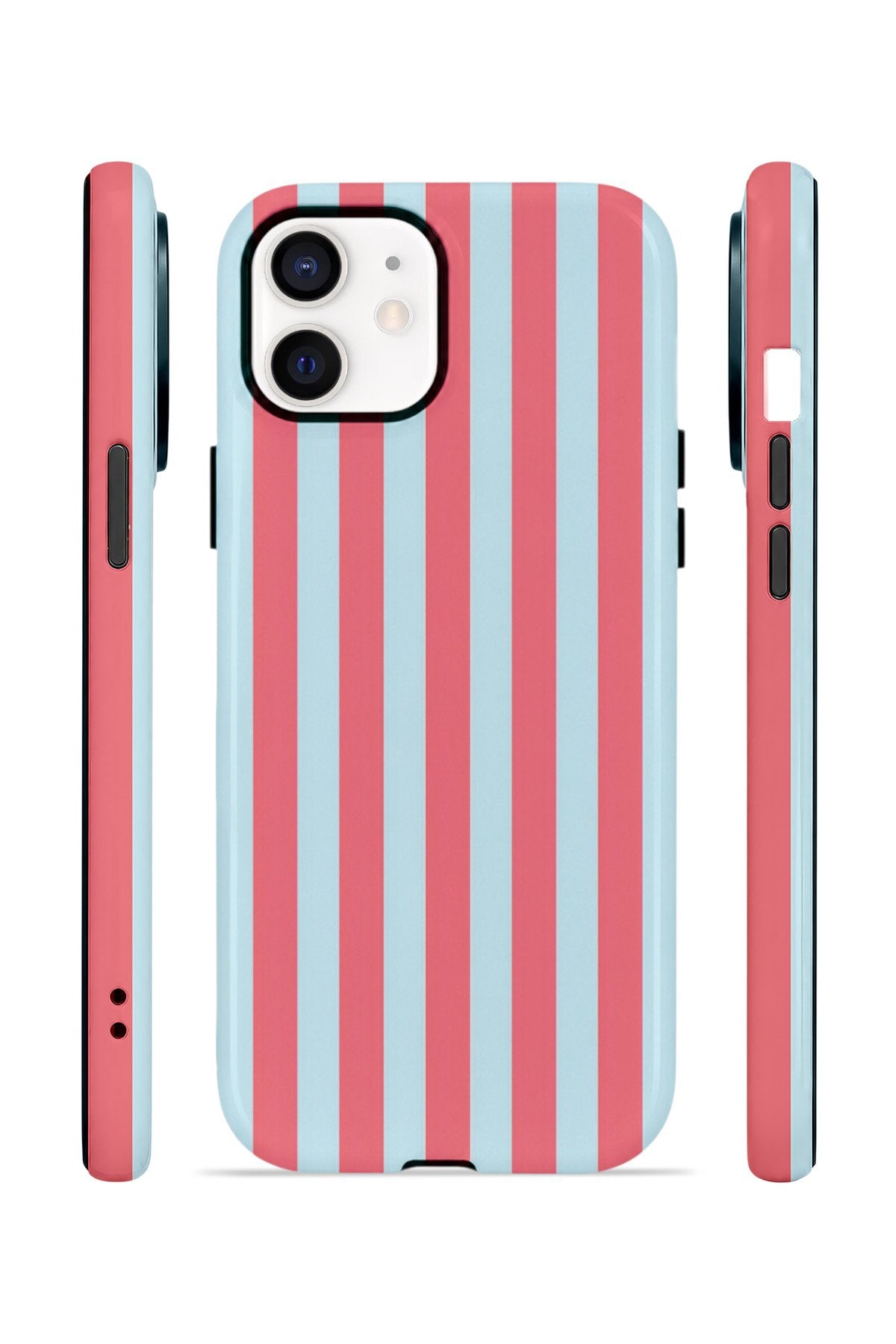 iPhone 11 Vorian Çift Katmanlı Kılıf Poolside Candy Stripe