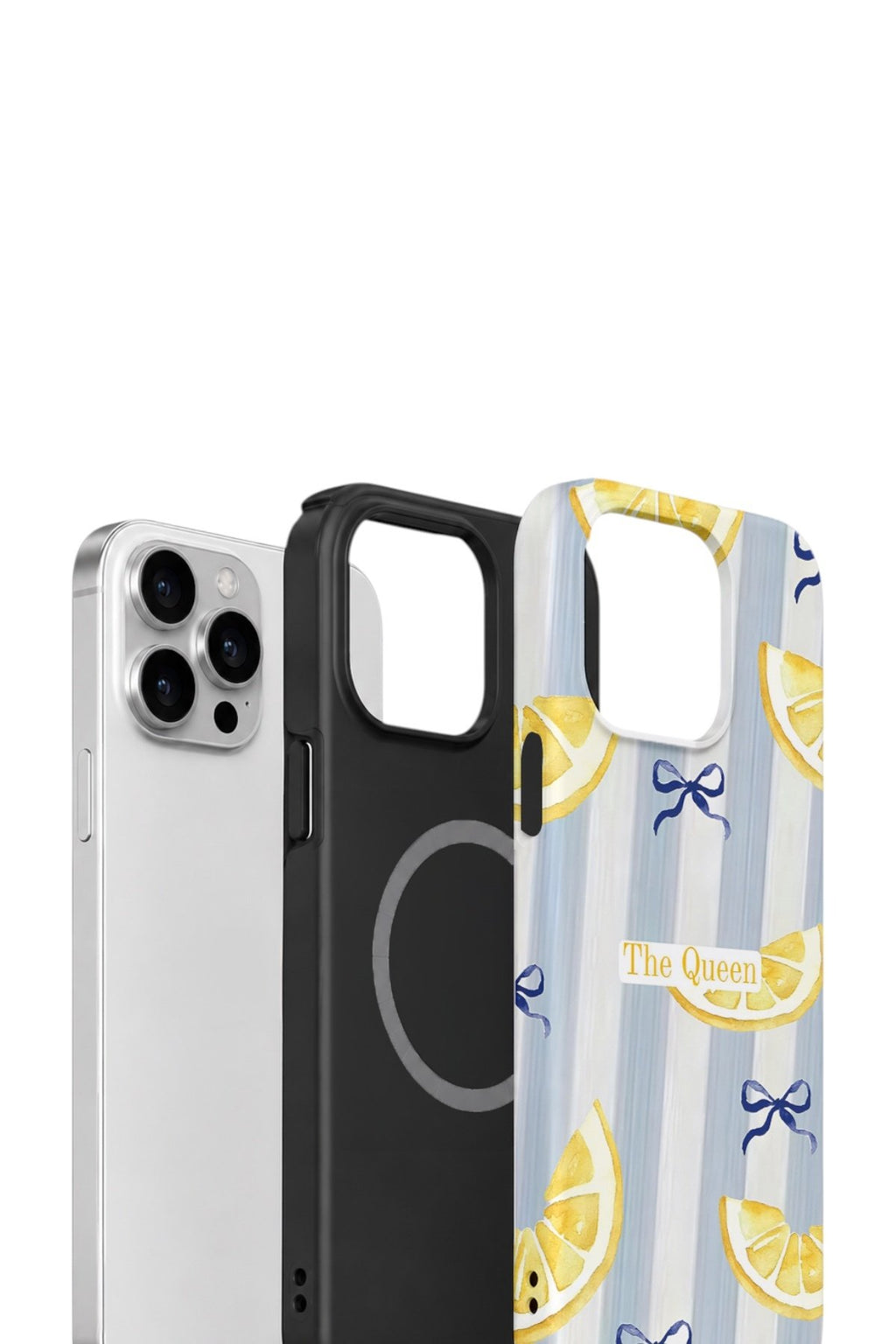 iPhone 14 Pro Max Vorian Çift Katmanlı MagSafe Kılıf Queen Lemon Bow