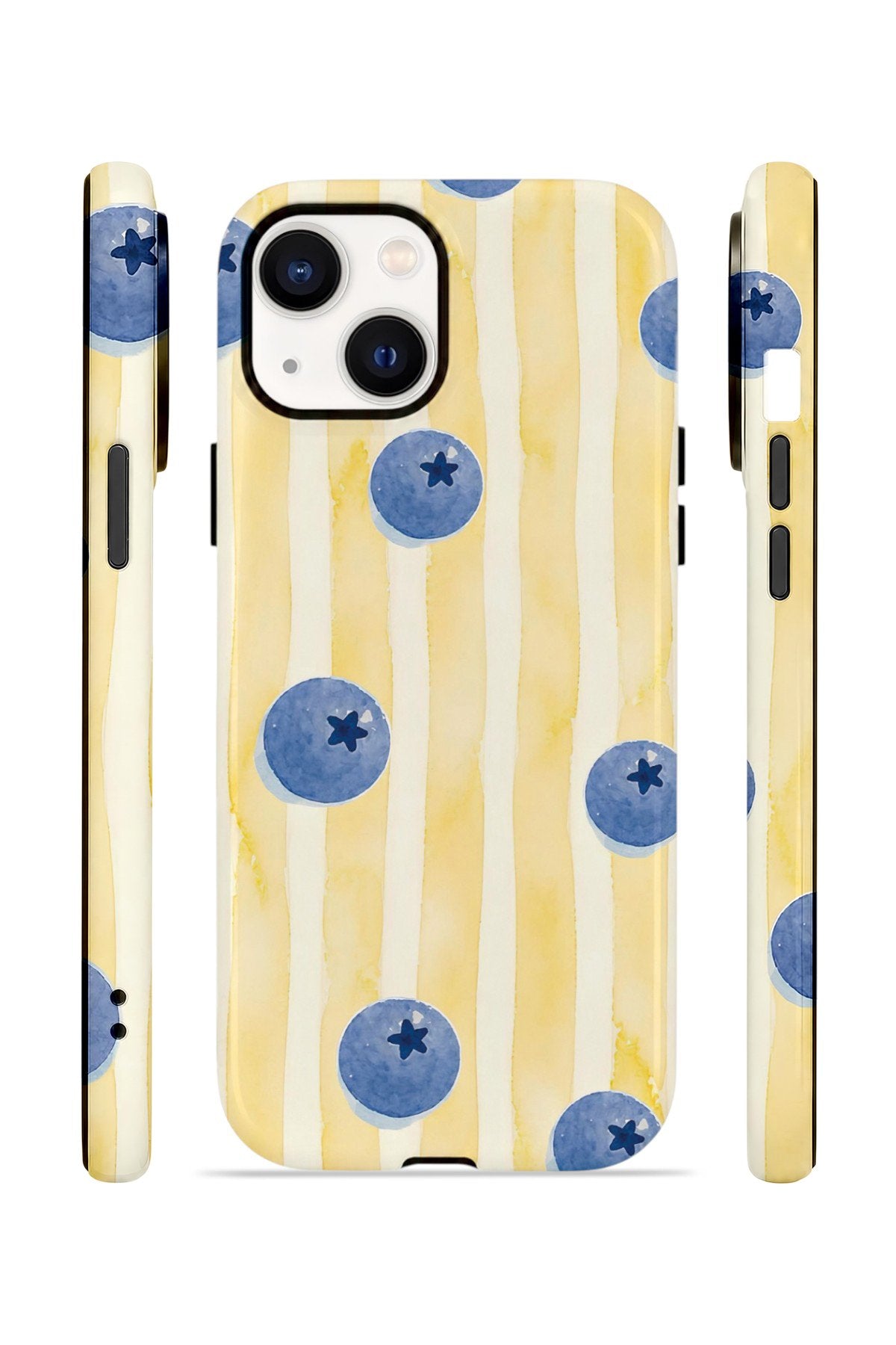 iPhone 15 Vorian Çift Katmanlı MagSafe Kılıf Blueberry Sun Stripe