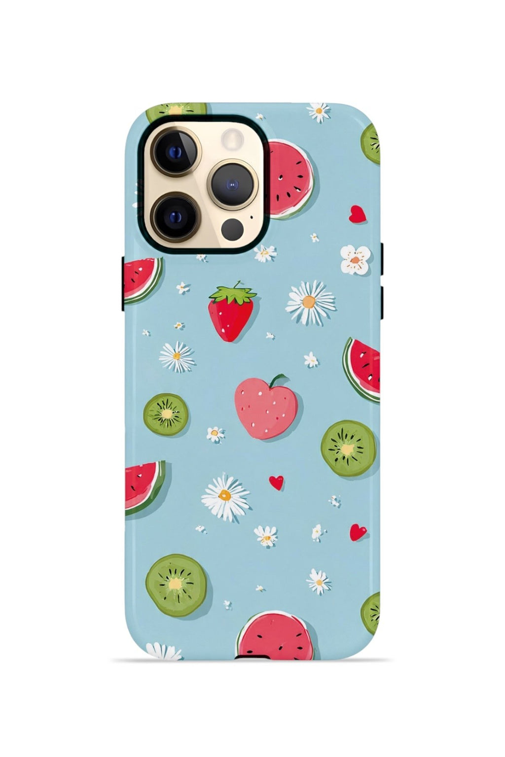 iPhone 12 Pro Vorian Çift Katmanlı Kılıf Fruit Confetti Sky