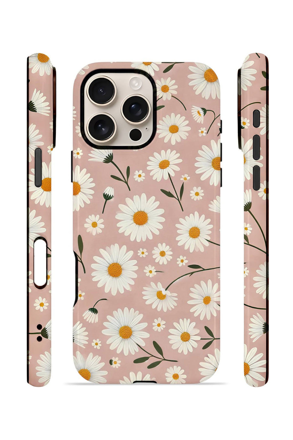 iPhone 16 Pro Vorian Çift Katmanlı MagSafe Kılıf Daisy Mocha Garden