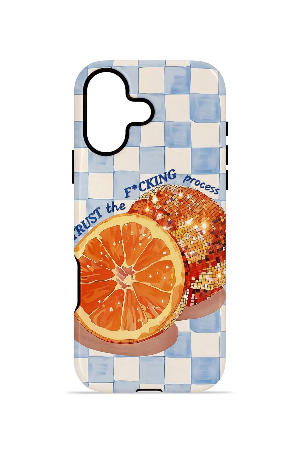 iPhone 16 Plus Vorian Çift Katmanlı Kılıf Orange Press Collage