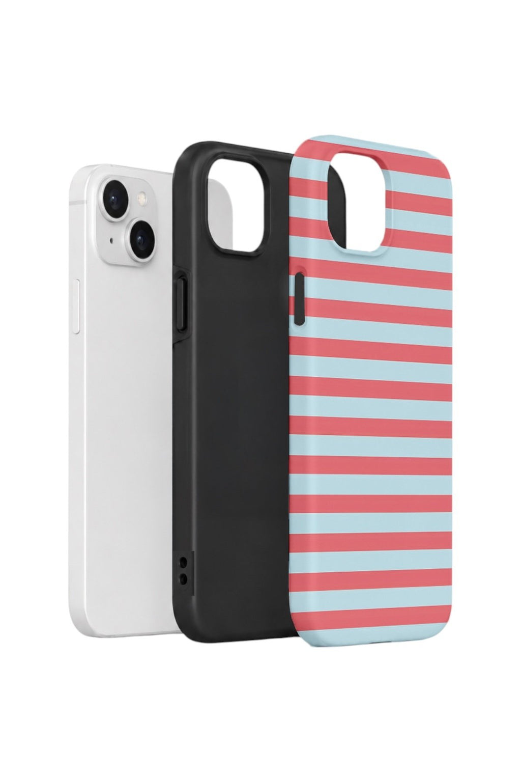 iPhone 15 Vorian Çift Katmanlı Kılıf Candy Horizon Stripe