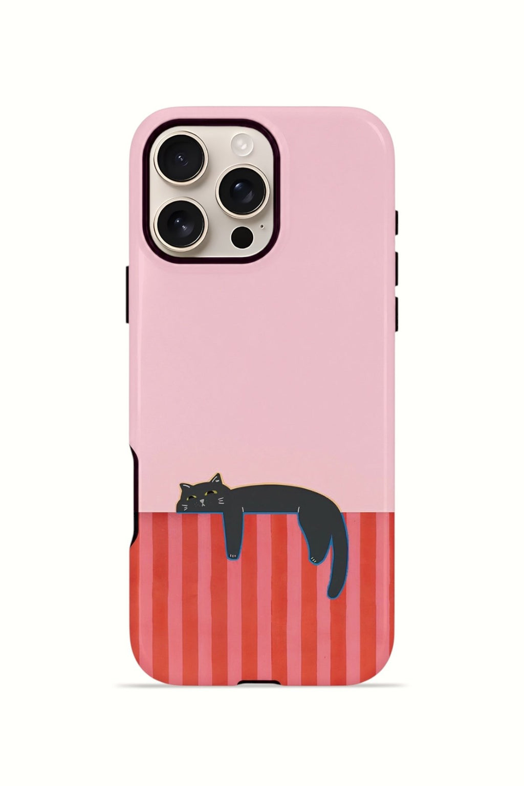 iPhone 16 Pro Vorian Çift Katmanlı MagSafe Kılıf Lazy Cat Sunset