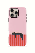iPhone 16 Pro Vorian Çift Katmanlı MagSafe Kılıf Lazy Cat Sunset