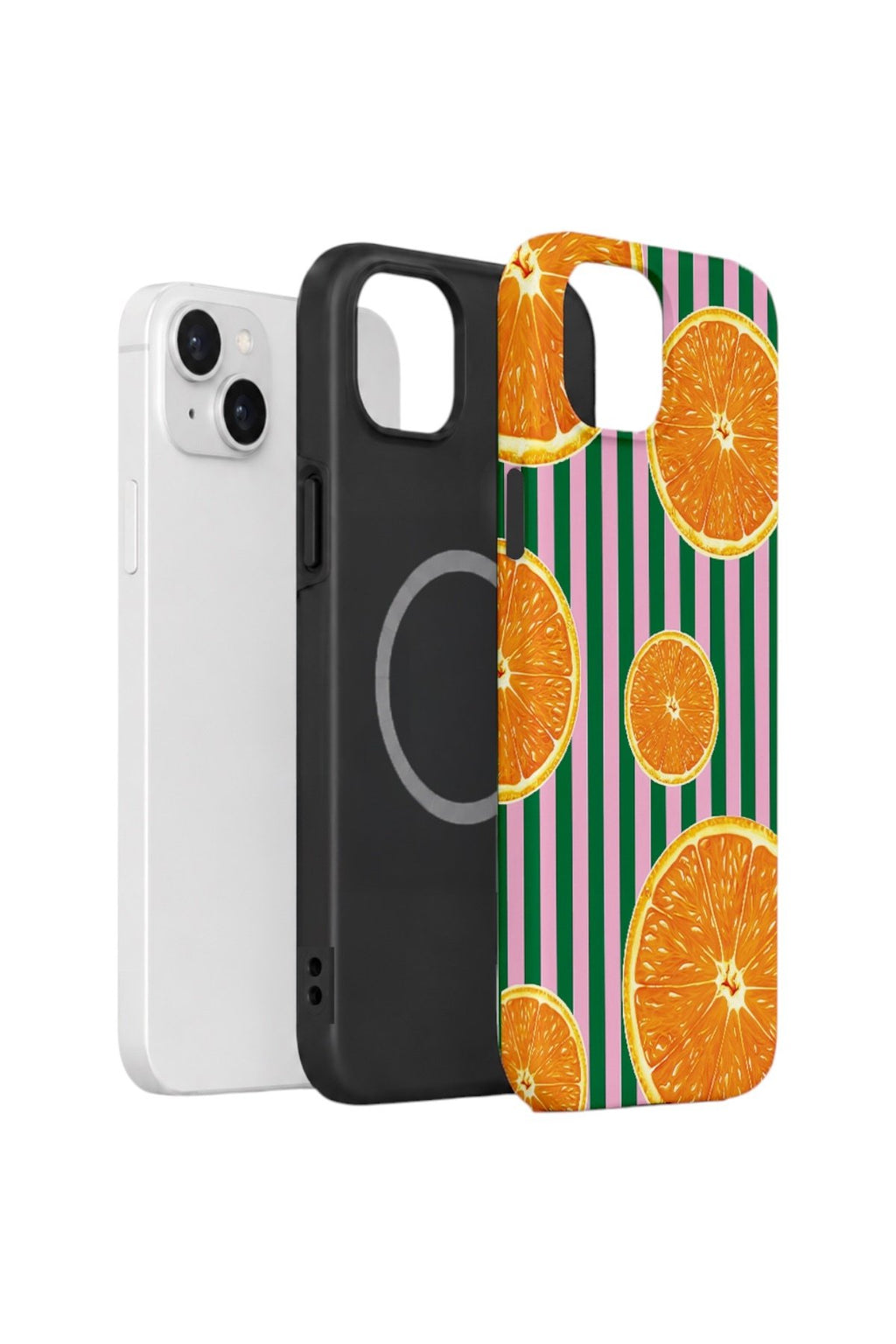 iPhone 14 Vorian Çift Katmanlı MagSafe Kılıf Orange Grove Cabana