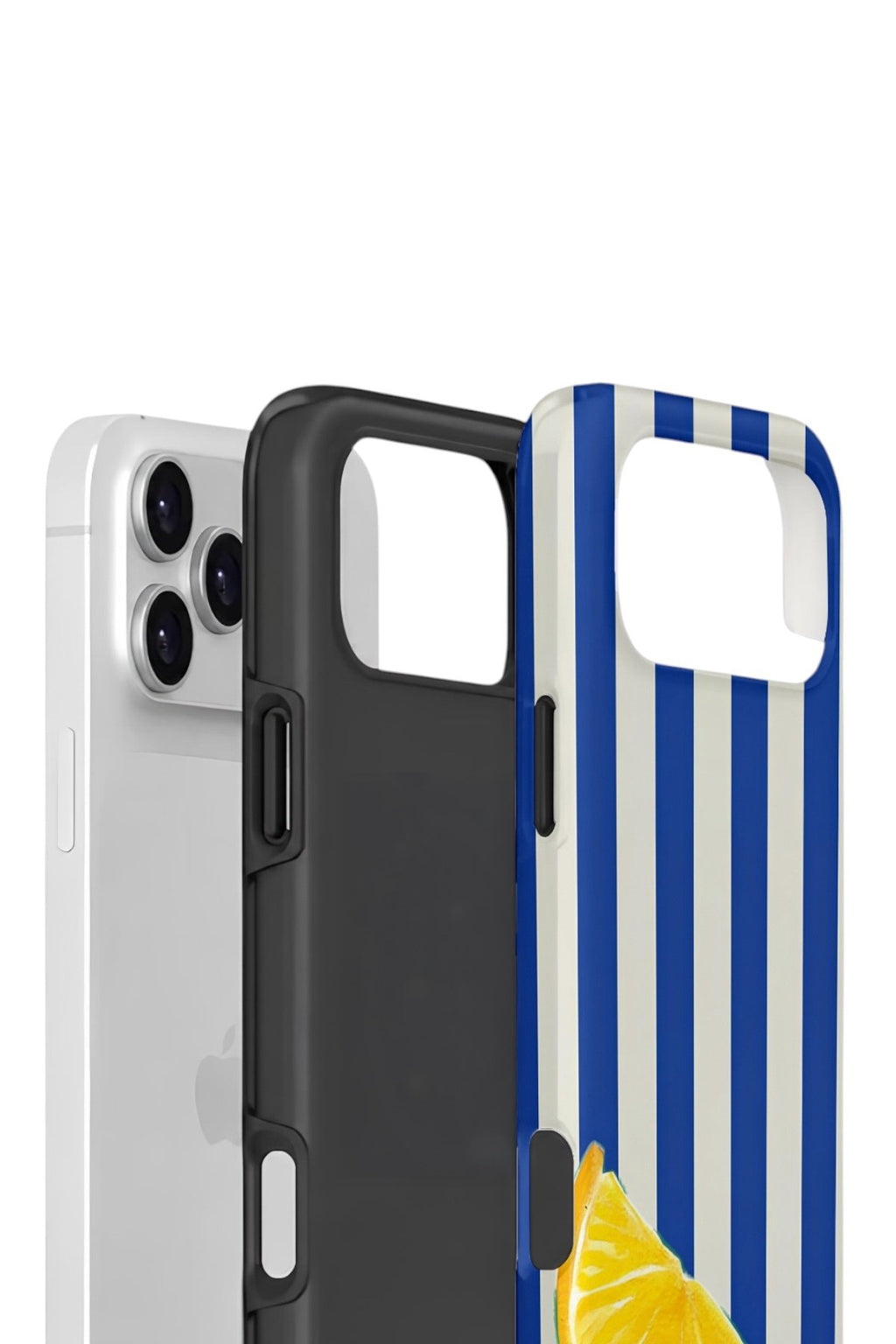 iPhone 17 Pro Vorian Çift Katmanlı Kılıf Lemon Coast Stripe