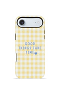 iPhone 17 Air Vorian Çift Katmanlı MagSafe Kılıf Good Things Gingham