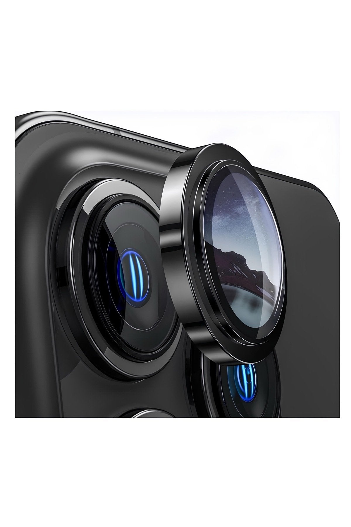 iPhone 14 Pro Sapphire Lens Koruyucu Siyah