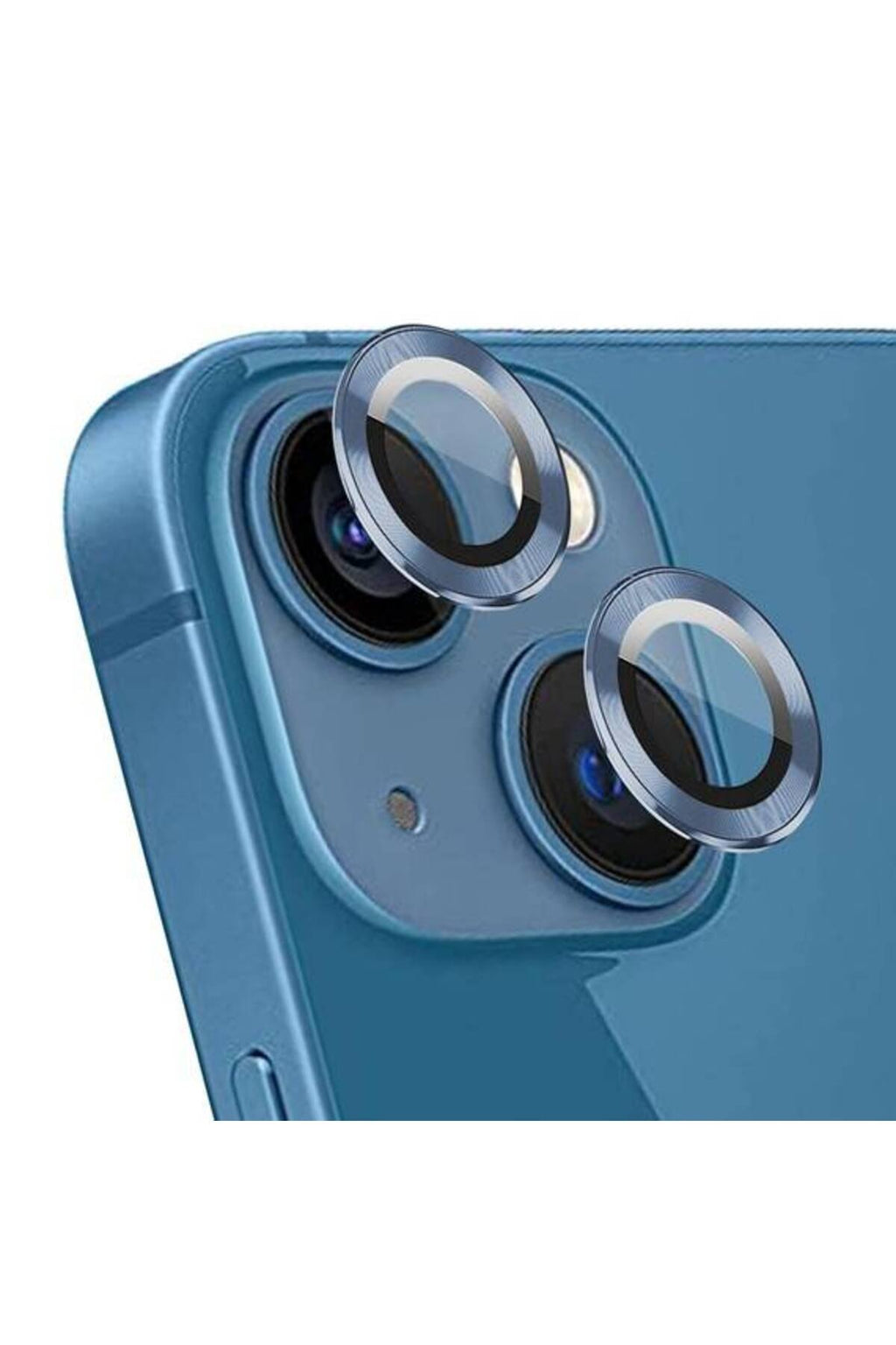 iPhone 15 Plus 6.7'' Metal Kamera Koruyucu Lens Sierra Mavi