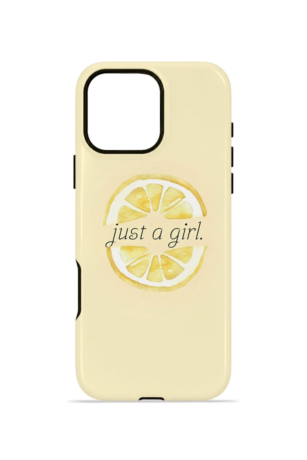 iPhone 16 Pro Max Vorian Çift Katmanlı MagSafe Kılıf Just A Girl Lemon