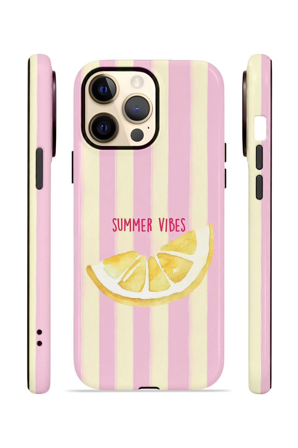 iPhone 14 Pro Vorian Çift Katmanlı Kılıf Summer Vibes Lemon