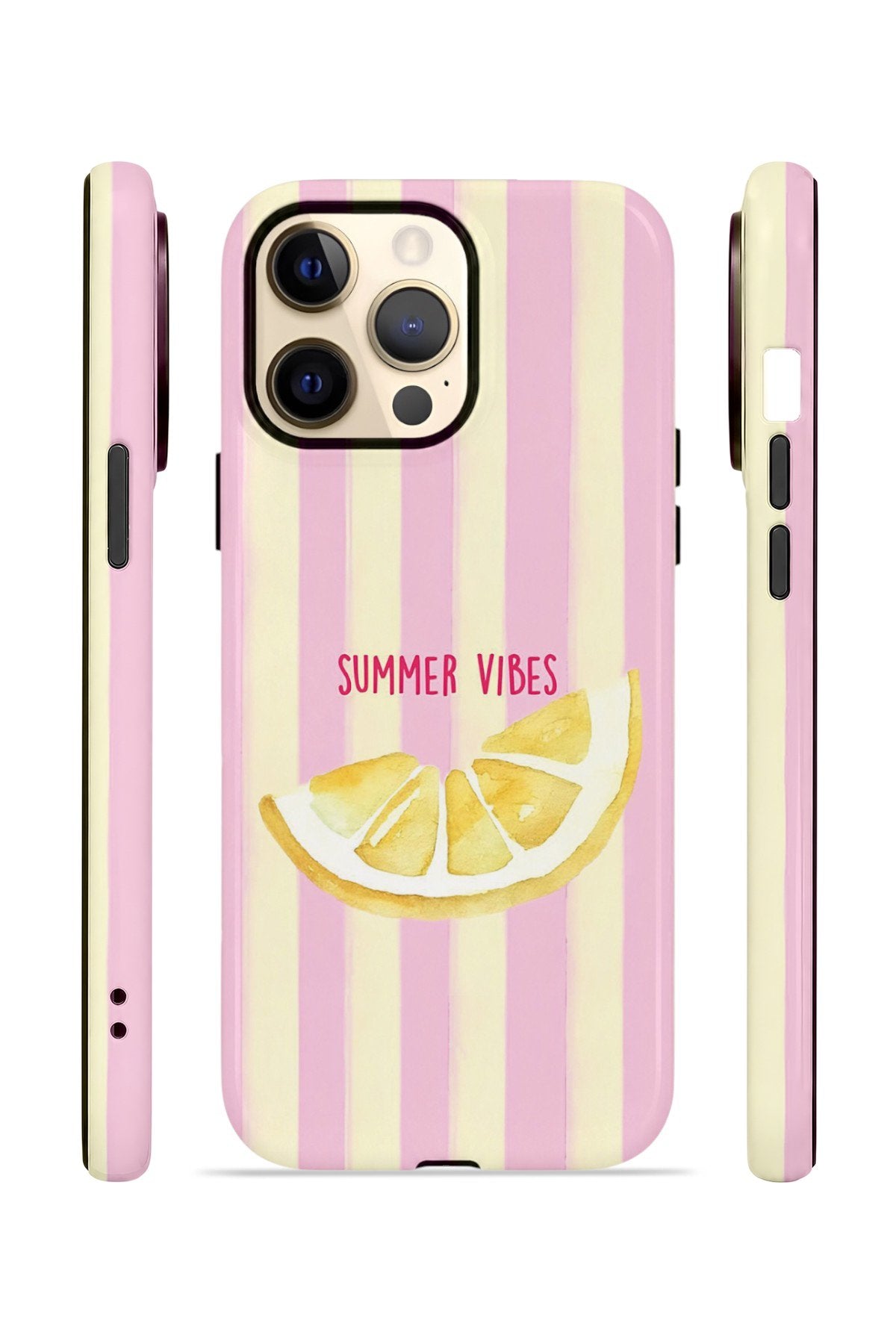 iPhone 14 Pro Vorian Çift Katmanlı Kılıf Summer Vibes Lemon
