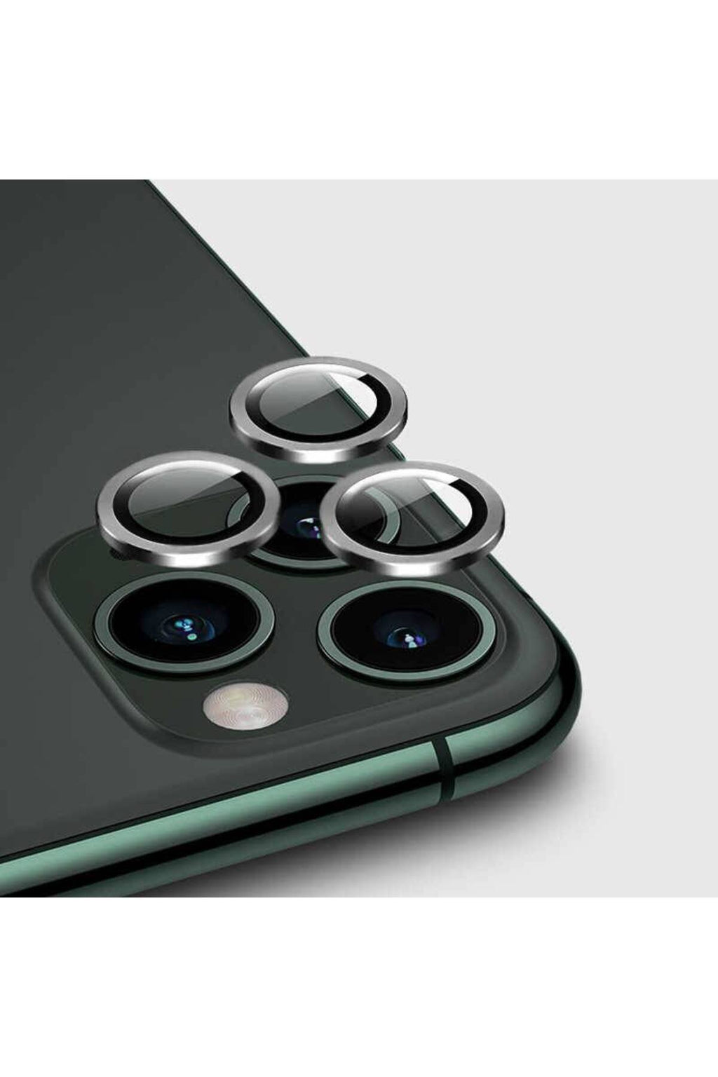 iPhone 13 Mini 5.4'' Metal Kamera Koruyucu Lens Gümüş
