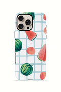 iPhone 16 Pro Max Vorian Çift Katmanlı MagSafe Kılıf Watermelon Grid