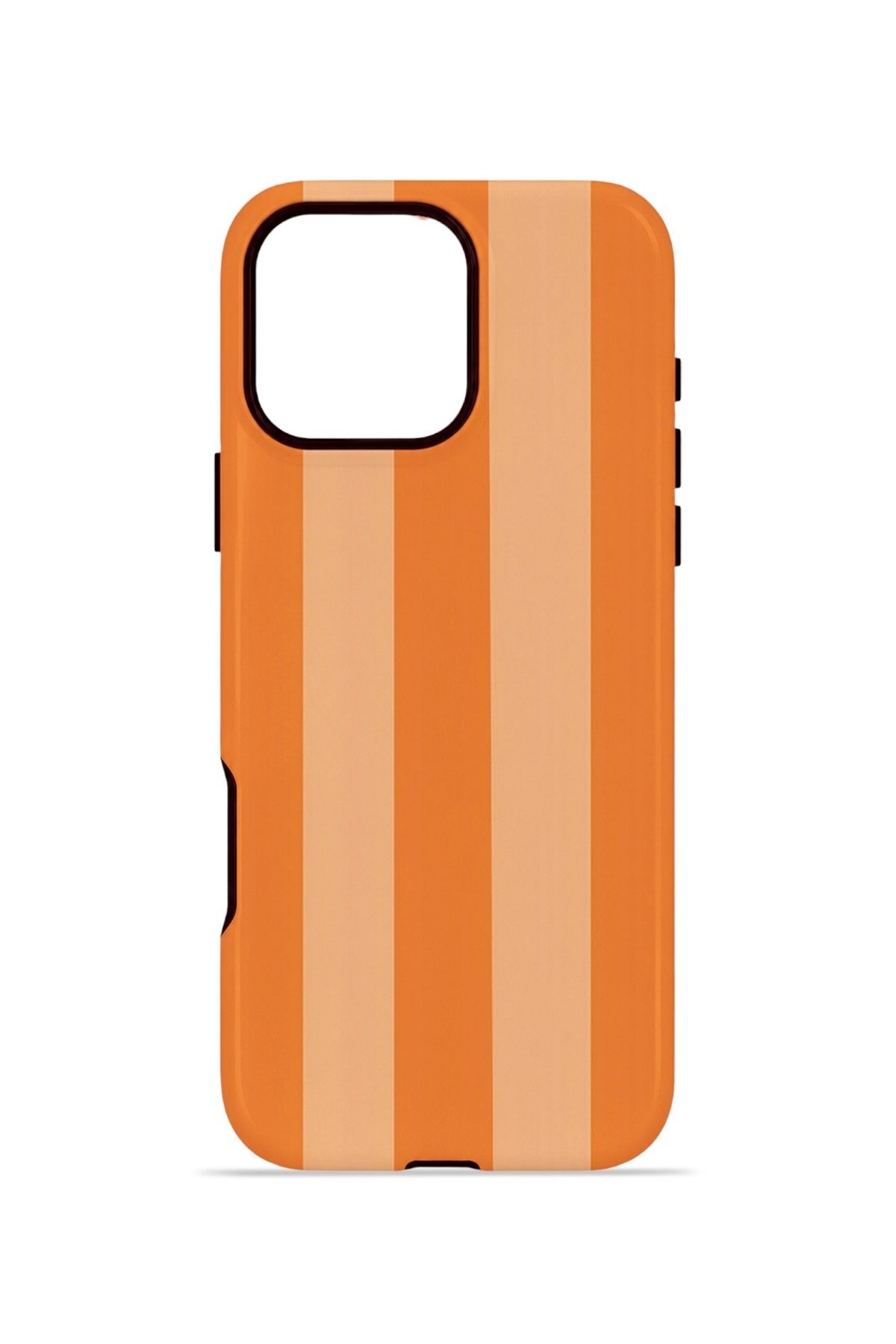 iPhone 16 Pro Vorian Çift Katmanlı Kılıf Orange Cream Stripe