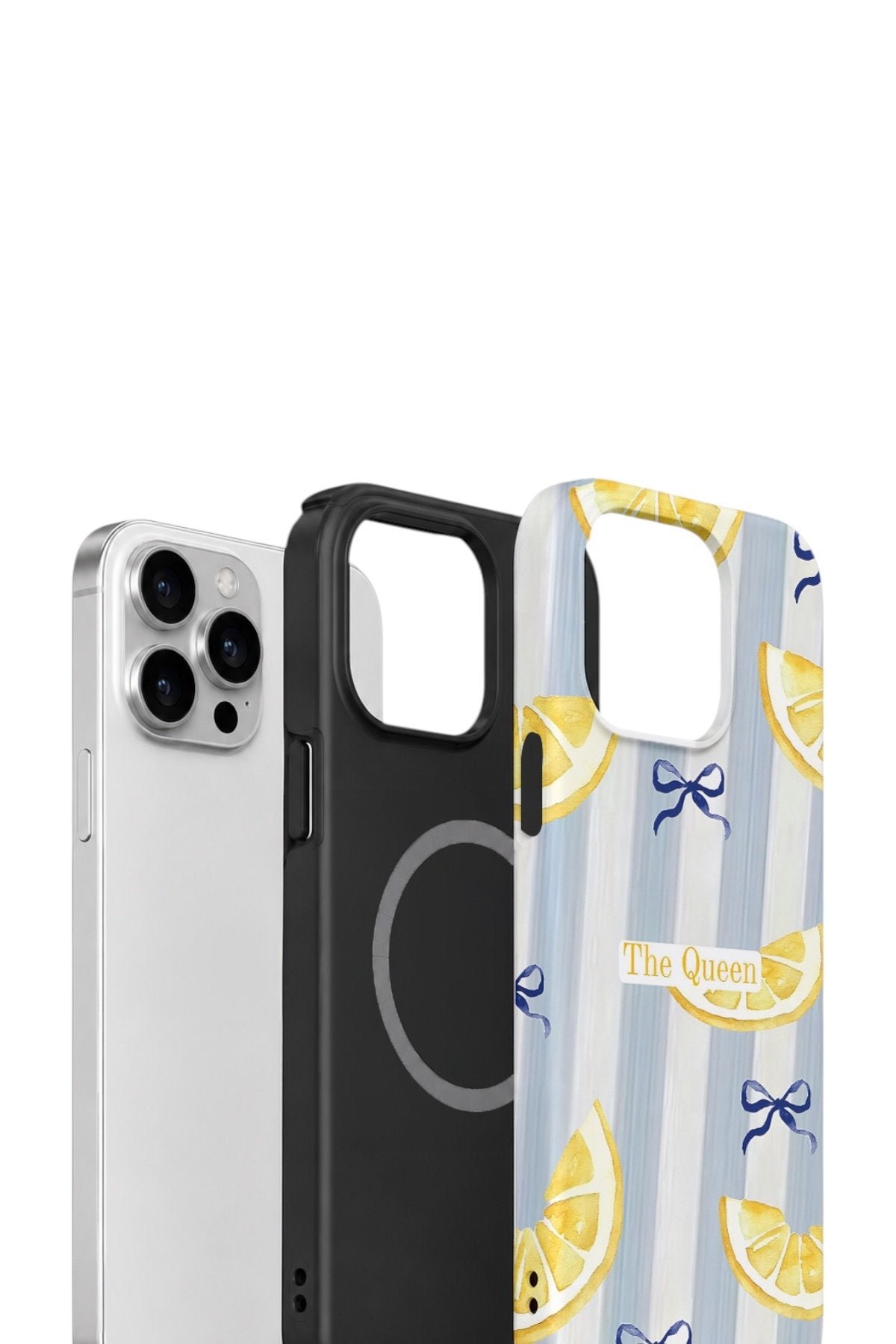 iPhone 15 Pro Max Vorian Çift Katmanlı MagSafe Kılıf Queen Lemon Bow