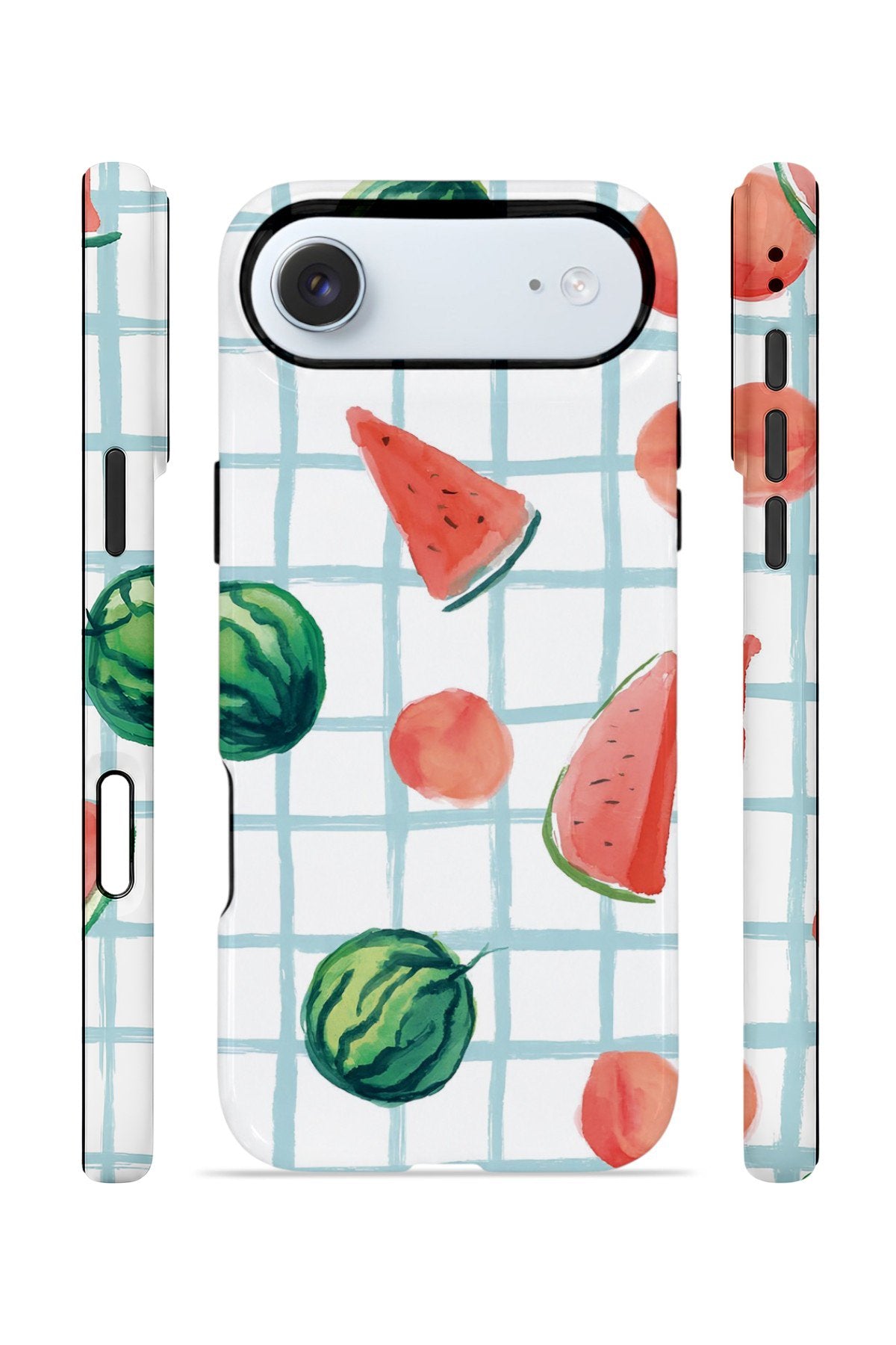 iPhone 17 Air Vorian Çift Katmanlı MagSafe Kılıf Watermelon Grid