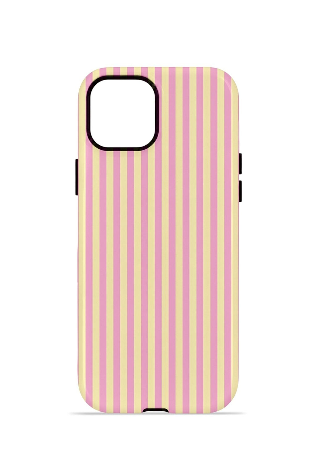 iPhone 13 Vorian Çift Katmanlı MagSafe Kılıf Lemon Candy Pinstripe
