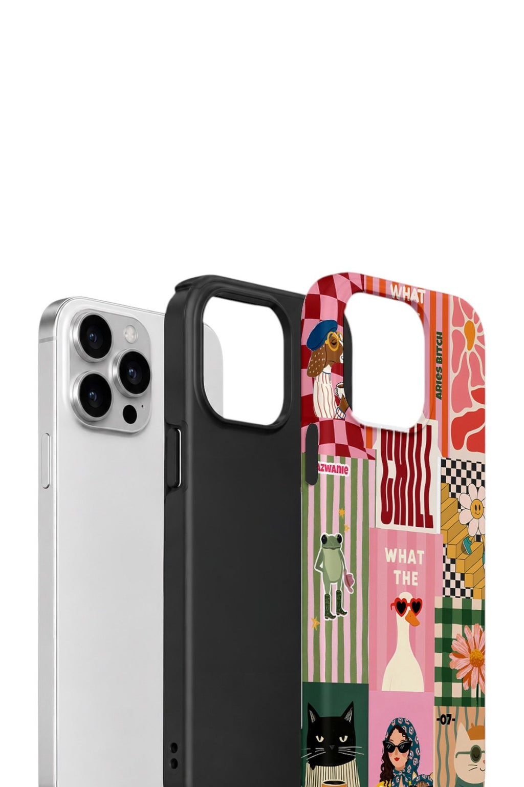 iPhone 12 Pro Max Vorian Çift Katmanlı Kılıf Dolce Vita Collage