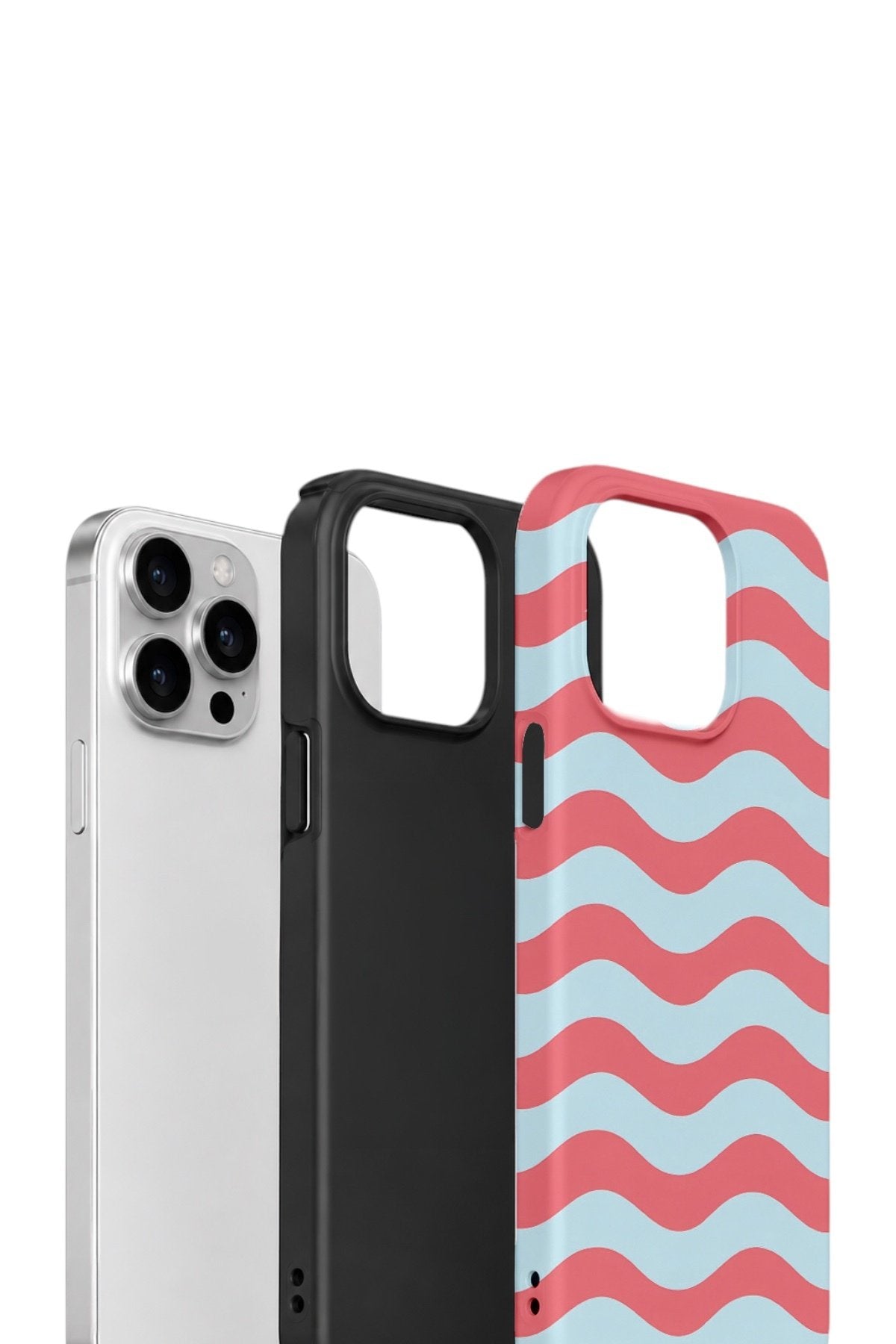 iPhone 12 Pro Vorian Çift Katmanlı Kılıf Retro Wave Candy