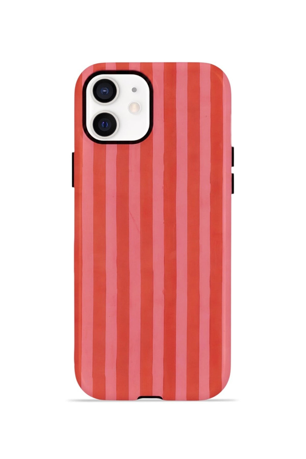 iPhone 12 Vorian Çift Katmanlı MagSafe Kılıf Tomato Red Stripe