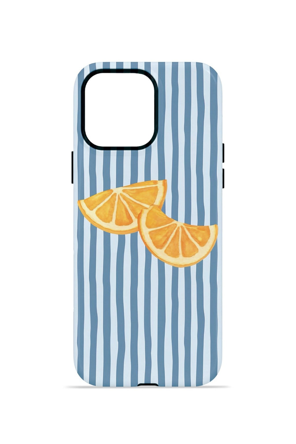 iPhone 14 Pro Max Vorian Çift Katmanlı Kılıf Blue Orange Slices