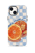iPhone 15 Plus Vorian Çift Katmanlı Kılıf Orange Press Collage
