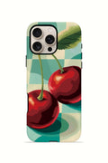 iPhone 16 Pro Max Vorian Çift Katmanlı Kılıf Retro Cherry Pop