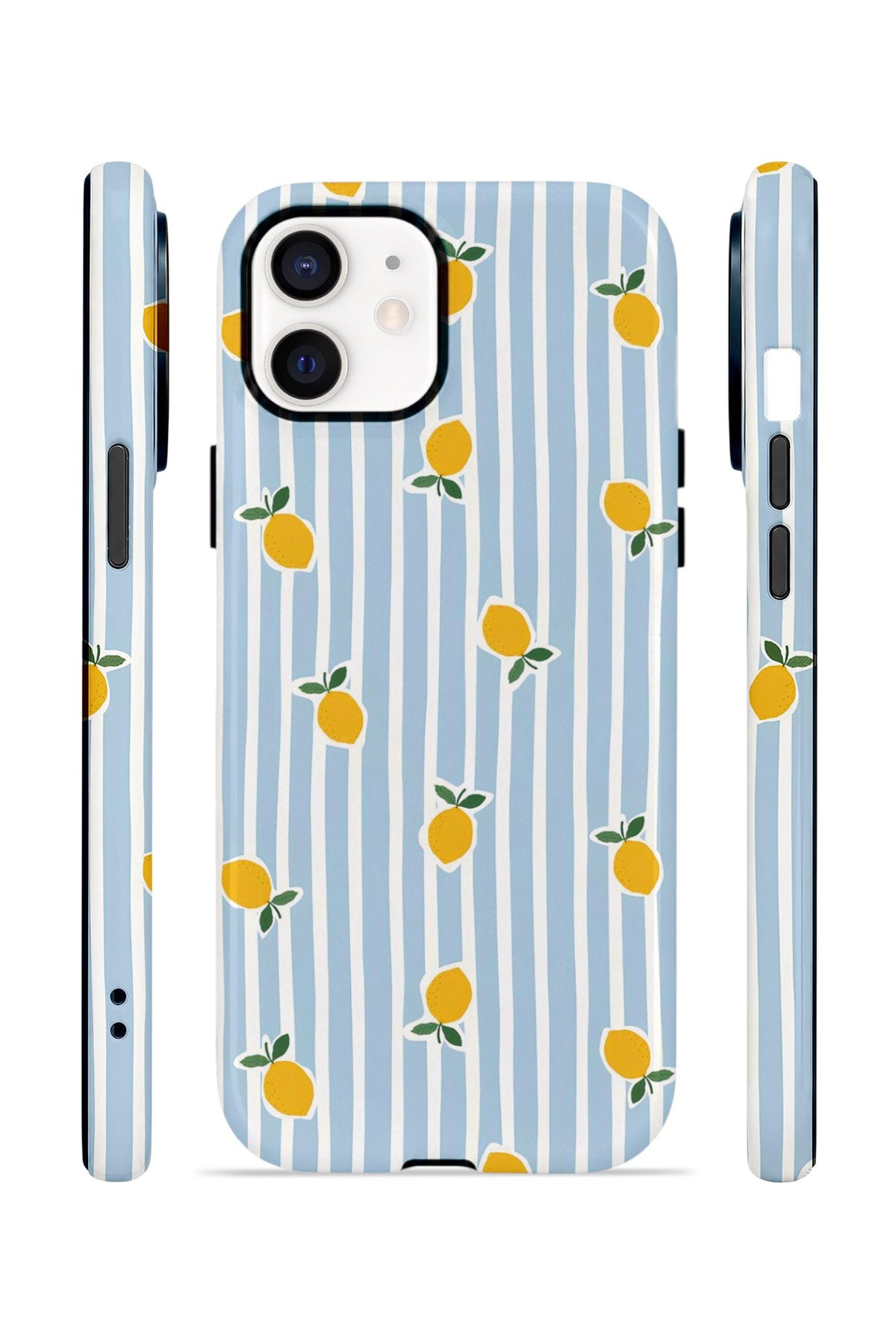 iPhone 12 Vorian Çift Katmanlı MagSafe Kılıf Tiny Lemon Rain