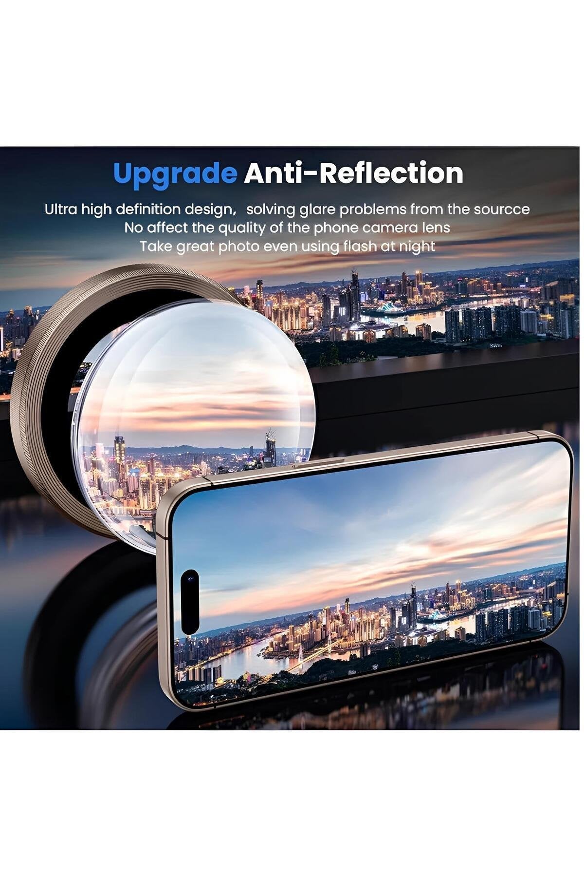 iPhone 17 Air Metal Kamera Koruyucu Lens Gold