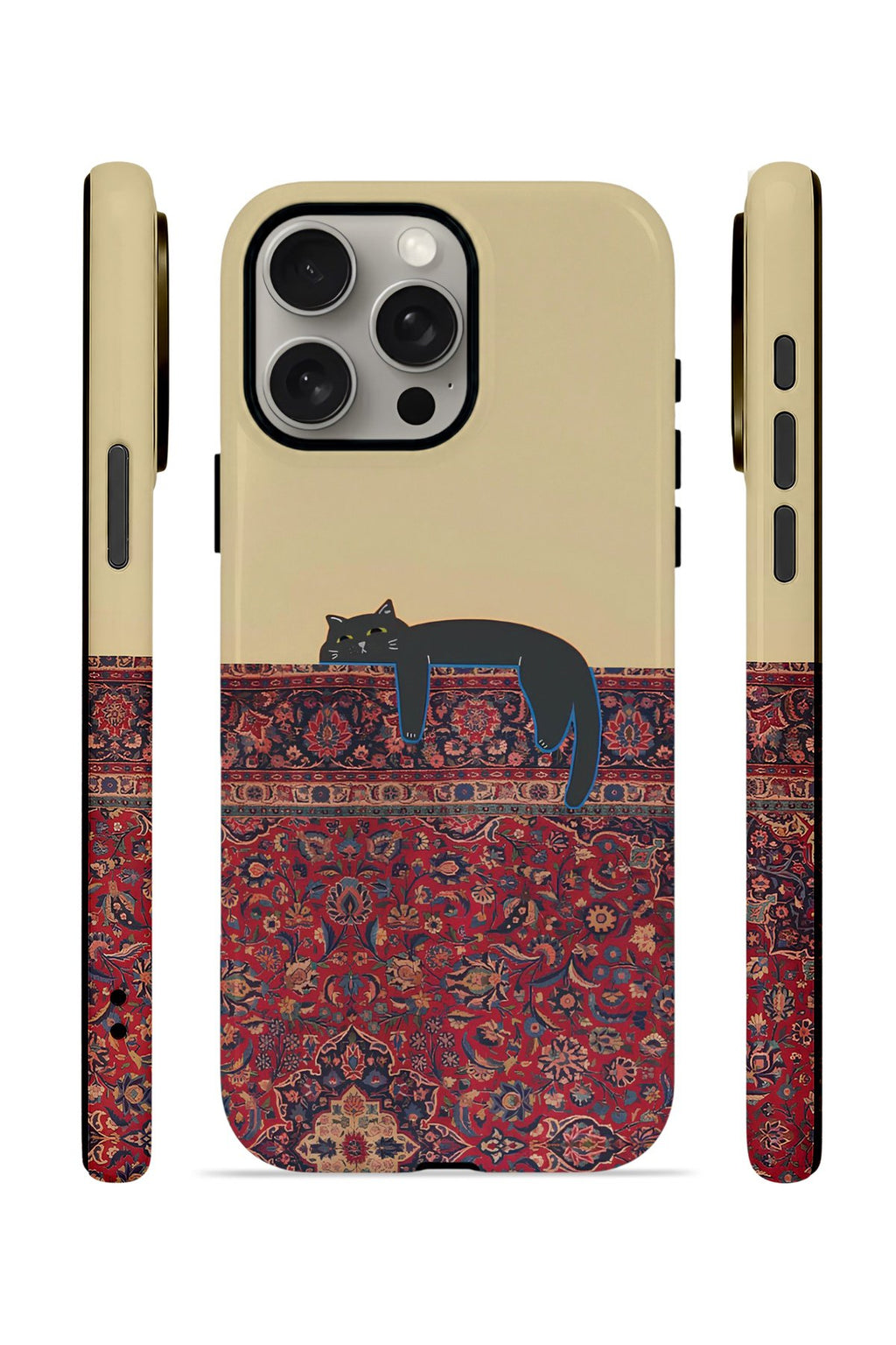 iPhone 15 Pro Vorian Çift Katmanlı Kılıf Persian Cat Lounge