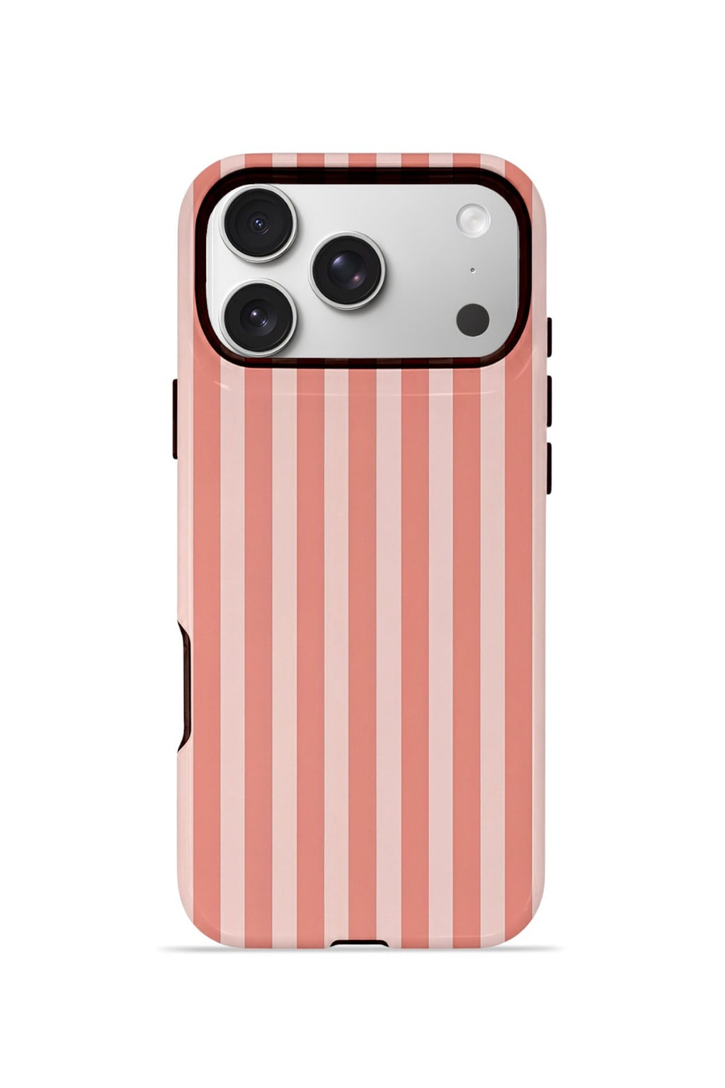 iPhone 17 Pro Max Vorian Çift Katmanlı MagSafe Kılıf Coral Riviera Stripe