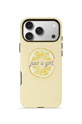 iPhone 17 Pro Vorian Çift Katmanlı MagSafe Kılıf Just A Girl Lemon