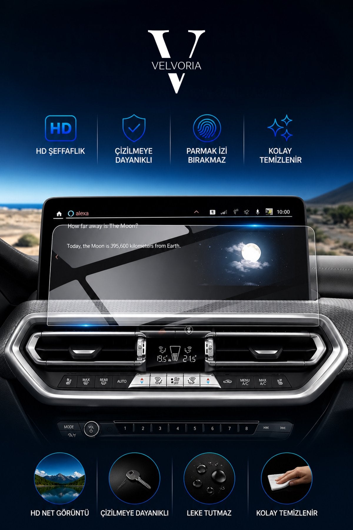 BMW X4 Navigasyon 12.3 Inç Uyumlu Nano Anti-Broken Ekran Koruyucu