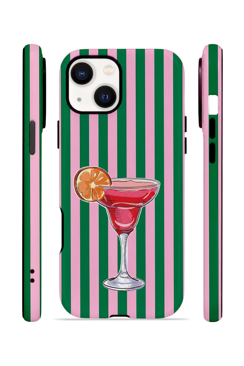 iPhone 15 Plus Vorian Çift Katmanlı Kılıf Pink Citrus Cocktail