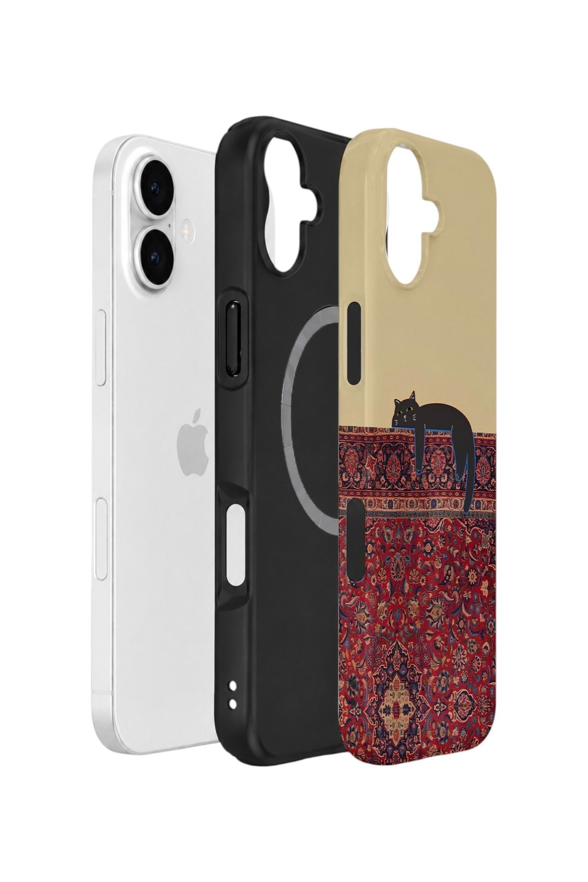 iPhone 16 Plus Vorian Çift Katmanlı MagSafe Kılıf Persian Cat Lounge